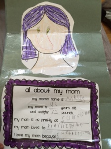 I got this for Mother's day and it melted me. (He also scored points in the weight-guessing category.)